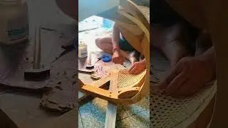Making Of Cane Chair 🪑#shorts #art #caneart #cane #furniture #home #viralshorts #furnituremakeover