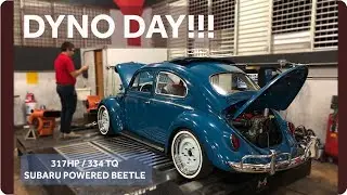 1963 VW Beetle Subaru Swapped Dyno Run 300hp+