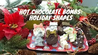 Hot Chocolate Bombs in Holiday Shapes