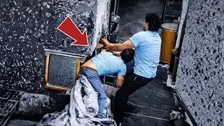 The Rope Caught His Foot and Pulled Him Into the Machine