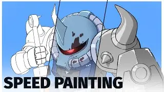 Chibi Gouf Speedpaint &ndash; Mobile Suit Gundam Fanart