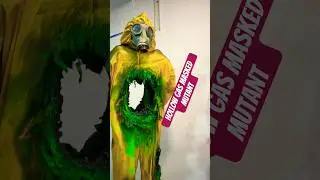 Hollow Gas Masked Mutant &ndash; Terrifying Post-Apocalyptic animatronic Horror Prop! #halloween