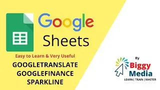 How to use GOOGLE TRANSLATE, GOOGLE FINANCE, SPARKLINE Functions in Google Sheets| Tutorial in Tamil