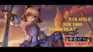 Paige(Saber Lily/Arthur) Valley of War Gameplay/ Tank-Push build/ Heroes Evolved/ Huyền Thoại/ 英魂之刃