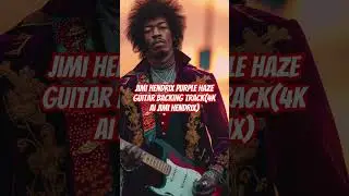 jimi hendrix purple haze guitar backing track(4K ai jimi hendrix)