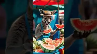 Кенгуру-торговец арбузами 🍉🦘