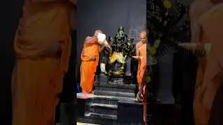 Shri Shri Narsingh Dev Abishek In Iskcon Mayapur ✨💕#iskcon #mayapur #narsingh #shorts #dance #sing