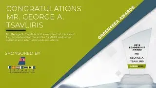 George Tsavliris receives GREEN4SEA Leadership Award