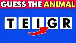 Can You Guess The ANIMAL By Its Scrambled Name 🐵🦁🐊 | 90% Fail This Quiz!