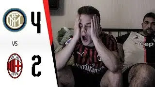 COSÌ NO... - INTER 4-2 MILAN | LIVE REACTION GOL HD TIFOSO MILANISTA