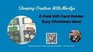 Z-Fold Gift Card Holder | Easy Christmas Paper Craft Idea with Stampin’ Up!