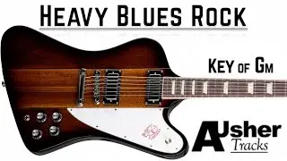 Heavy Blues Rock in G minor | Guitar Backing Track