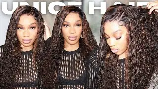 NEW Golden Honey 🍯 Highlight Deep Water Wave | Pre Everything Wig | Unice Hair