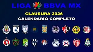 ESTE ES EL CALENDARIO COMPLETO Y CONFIRMADO PARA LIGA MX CLAUSURA 2026 ✅🇲🇽⚽
