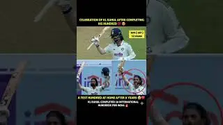 KL Rahul&rsquo;s Emotional Celebration After Scoring a Test Hundred at Home After 9 #asianchampionstrophy