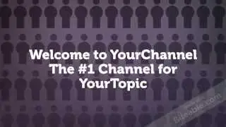 YouTube Channel Trailer Video Template (Editable)