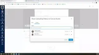 Sharing Media within Canvas Studio