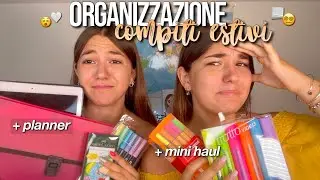 COME ORGANIZZIAMO I COMPITI DELLE VACANZE 2021📋💓 // + planner e calendari scaricabili
