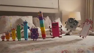 Nursery Rhymes with Numberblocks Toys - Five Little Monkeys Jumping on the Bed 