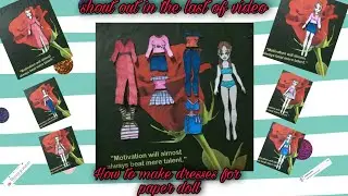 How to make a dresses for paper doll/by Alisha dolls crafts