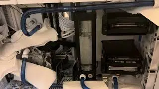 V3000+ dual pump all glass build. Starting leak test #watercooled #corsair #alphacool