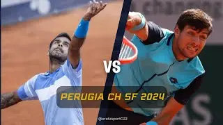 Perugia Challenger 2024 SF: Sumit Nagal [6] vs. Bernabe Zapata Miralles Highlights