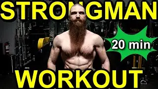 20 MINUTE STRONGMAN WORKOUT: TIRE FLIP & ATLAS STONE WORKOUT + WORKOUT CHALLENGE | WIN FREE COACHING