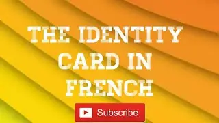 THE IDENTITY CARD IN FRENCH #canada #france #brasil #usa #autria #australia #foryou #foryoupageシ 