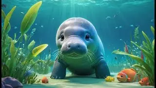 Los manat&iacute;es pl&aacute;cidos flotan, flotan, flo | Canci&oacute;n Infantil Rima en Espa&ntilde;ol para Ni&ntilde;os | Kids Songs
