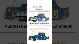 Charging Port Quality Comparison For Moto G30 / Shockware Quality vs Copy Quality