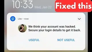 Facebook We Think Your Account Was Hacked Secure Your Login Details To Get It Back Problem Solve