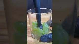 Best Ever Grapes mojito Surprisingly Amazing 💚🧡 #shortsfeed #mocktailrecipe