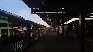 En dag med Nya C20 Skrottåg på Röda linjen. Del 2: Morgonrusning från Ropsten till Alby och omvänt