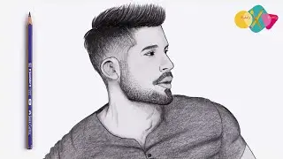 رسم ولد سهل بالرصاص للمبتدئين || تعلم كيف ترسم وجه رجل خطوة بخطوة || تعليم الرسم بالرصاص