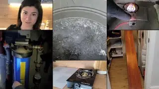 Замёрзли трубы🥶 Купили газовую плиту. Греем гараж. Реабилитация. Доска Евминова