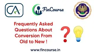 Old Course ICAI Conversion FAQ's ( 2022 ) - Books Fee -  Exemptions - FinCourse