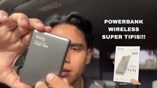 POWER BANK 10000mAh TERMURAH Udah WIRELESS & FAST CHARGING! - Unboxing RapaTech Origin ON