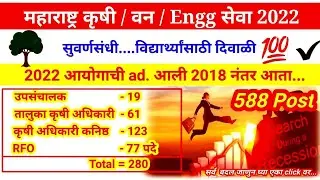 Agri / Forest / Engg - Advertise 2022 | Notification Out| Agricoss: Sub Ka Boss