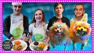 DOG COLORING CONTEST & KIDS COOK DINNER!