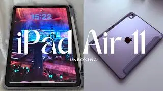 iPad Air M3 Unboxing & Customization 💜 App Icons, Dual Wallpaper & Pencil Pro