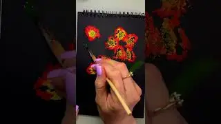 We draw with foil #draw #drawing #drawingtutorial #flower #art #diycrafts #foil #trend