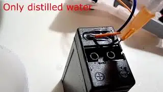 How to revive a battery to a flashlight using distilled water House master
