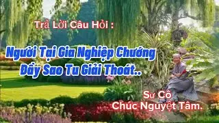 NGƯỜI TẠI GIA NGHIỆP CHƯỚNG DẪY ĐẦY...LÀM SAO TU GIẢI THOÁT...SƯ CÔ CHUCNGUYETTAM. 
