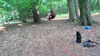 Klettern zum Cache 