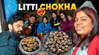 Gaon Style Bihari Litti Chokha 😍 | Desi Mitti Me Bana Asli Swad | Anu Suraj Vlogs