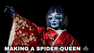 TRANSFORMING A PORCELAIN DOLL INTO A SPIDER GEISHA! 🕷️ | Creepy Art Doll TUTORIAL | Doll Making