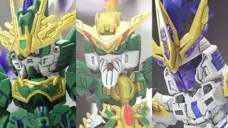 SD SANGOKU SOKETSUDEN Zhang He Huang Zhong Xiahou Dun / 張郃 黄忠 夏侯惇 display