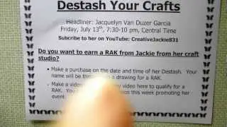 Major Destash Event by CreativeJackie831 on Facebook in Destash Your Crafts