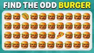 Find the ODD One Out - Junk Food Edition 🍔🍕🍩 Easy, Medium, Hard | 40 Levels | Piggy Quiz
