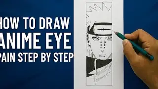 How To Draw Anime eye Pain step by step I Easy Anime Drawing Tutorial #animedrawing #anime